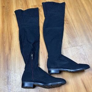 Marc Fisher Black Over-the-Knee Boots Sleek Design